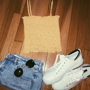 Brandy Melville Yellow Ally Tank
